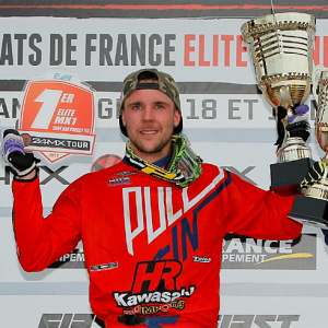 <b>Steven Lenoir en mars 2017, lors du 24MX Tour de Saint Jean d’Angély.</b>