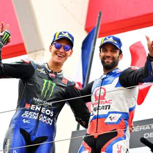 Fabio Quartararo - Yamaha et Johann Zarco - Ducati (photo FIM Pictures / PSP/Lukasz Swiderek)