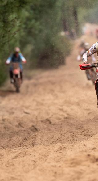course sur sable